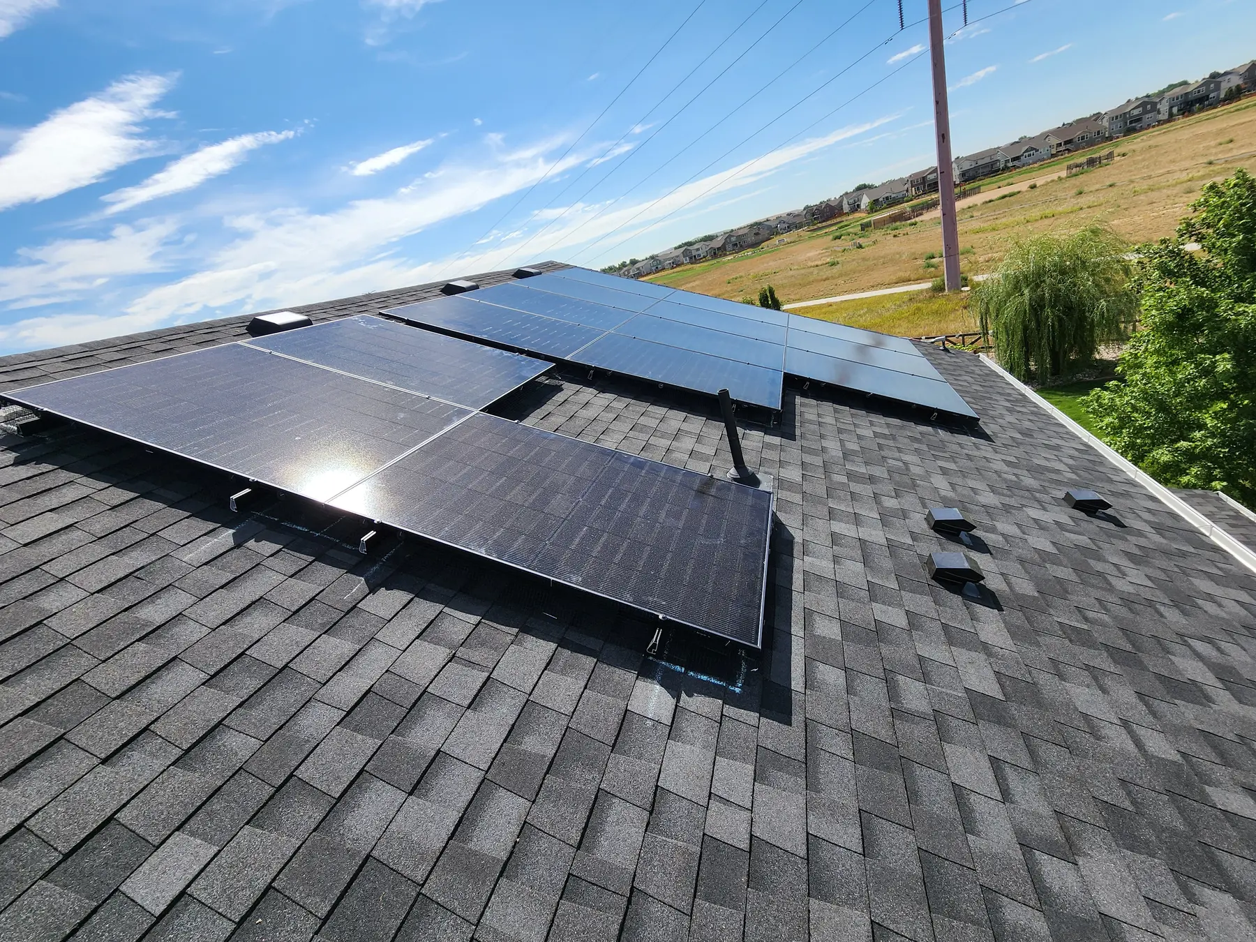 Residential rooftop solar project completed for Christian D. in Erie, Colorado