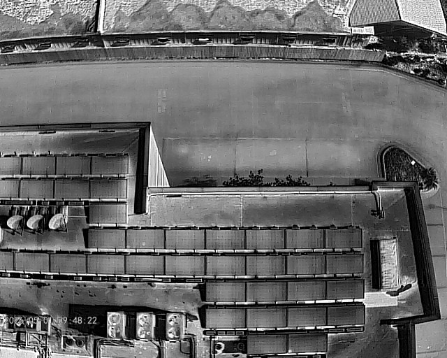 Thermal image from a commercial solar drone inspection